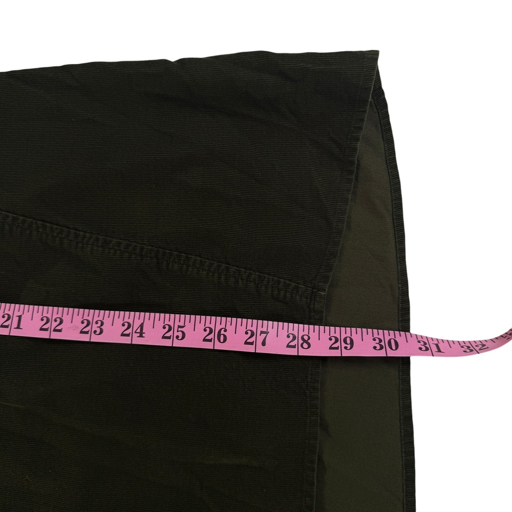 J Jill Women 1X Olive Green Corduroy Button Up Tunic Shirt Top 100% Cotton Plus - Picture 5 of 8